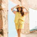 Colorful Daydreamer Bermuda Button Down