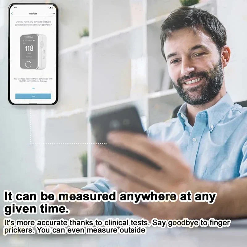 TIWORLD™ Non-Invasive Blood Glucose Monitor – 5 Seconds / 99% Accuracy-