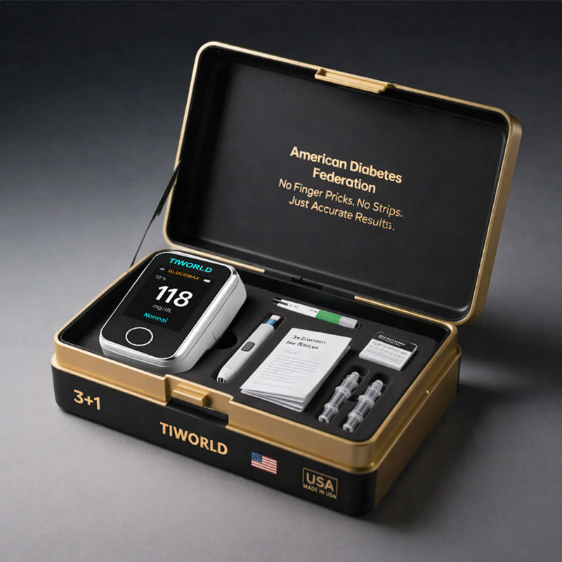 TIWORLD™ Non-Invasive Blood Glucose Monitor – 5 Seconds / 99% Accuracy-