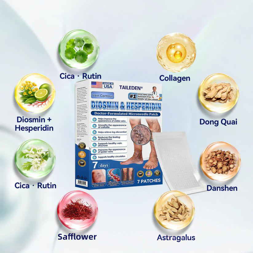 TAILEDEN® 𝑽𝗲𝗶𝙣 𝘾𝐨𝐧𝘁𝗼𝙪𝙧 𝙈𝙞𝐜𝐫𝒐𝒏𝒆𝗲𝗱𝗹𝙚 𝙋𝙖𝐭𝐜𝒉 𝒘𝒊𝘁𝗵 𝗔𝙙𝙫𝙖𝙣𝙘𝐞𝐝 𝐃𝒊𝒐𝒔𝗺𝙞𝐧 & 𝑯𝒆𝘀𝗽𝗲𝙧𝙞𝙙𝙞𝐧 𝐃𝒆𝒍𝒊𝒗𝗲𝗿𝙮🌿𝟕-𝐃𝐚𝐲 𝐕𝐢𝐬𝐢𝐛𝐥𝐞 𝐑𝐞𝐬𝐮𝐥𝐭𝐬 𝐟𝐨𝐫 𝐕𝐚𝐫𝐢𝐜𝐨𝐬𝐞 𝐕𝐞𝐢𝐧𝐬