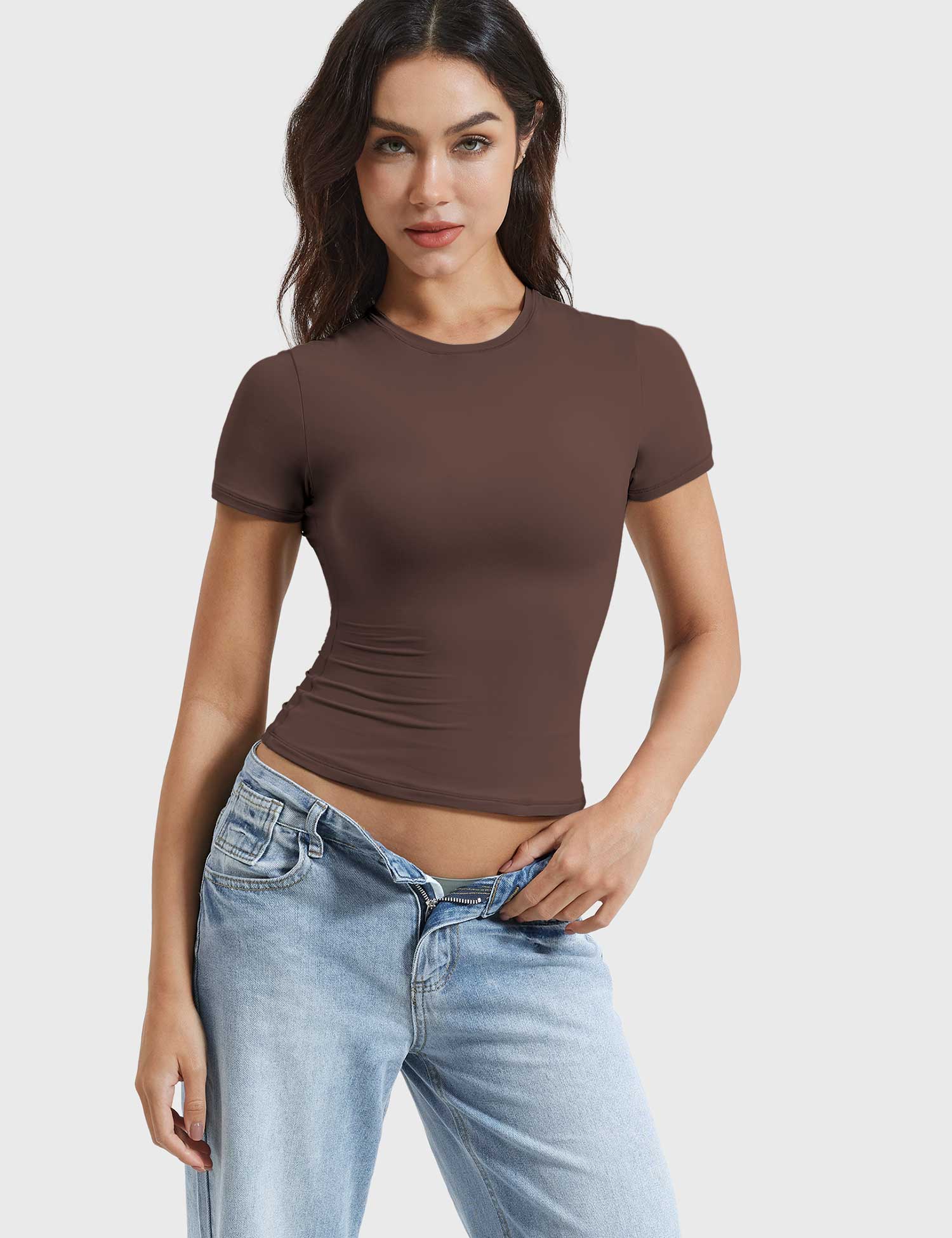 Yeoreo Sweeney Crew Neck Shirts